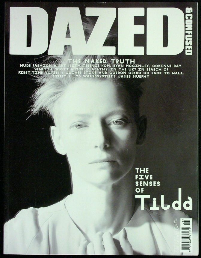 DAZED AND CONFUSED magazine side cover  May 2010
