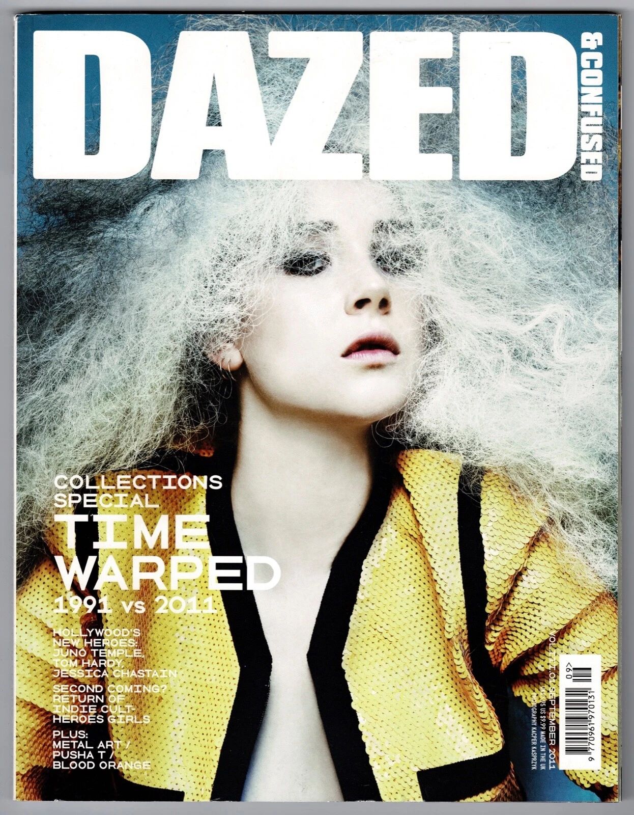 DAZED AND CONFUSED magazine side cover  September 2011