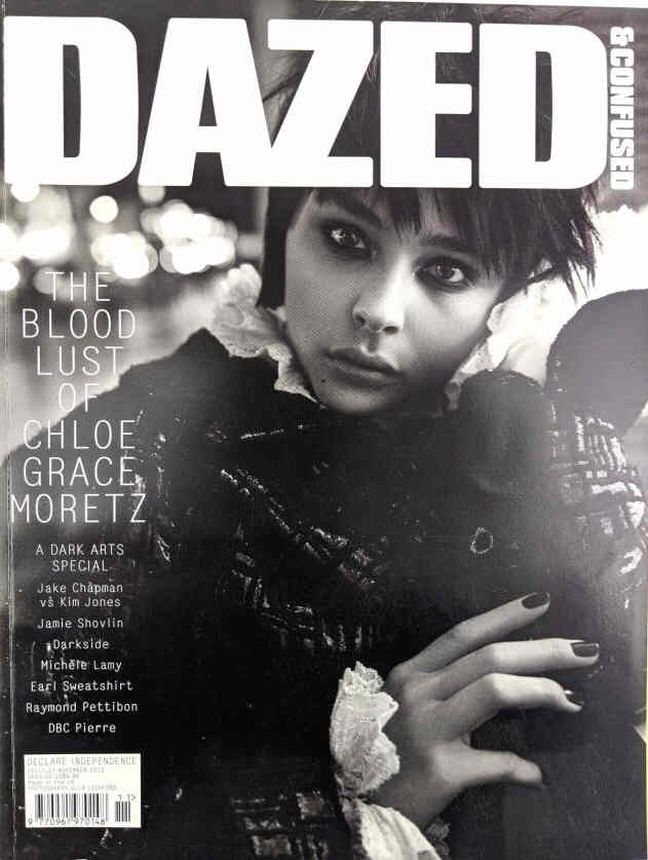 DAZED AND CONFUSED magazine side cover  November 2013