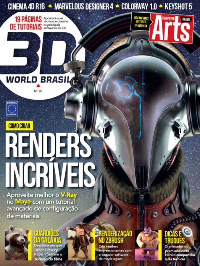 3D WORLD BRASIL magazine side cover Issue 16 January 2015