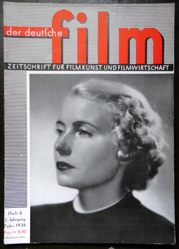 DEUTSCHE FILM | DER magazine side cover February 1938