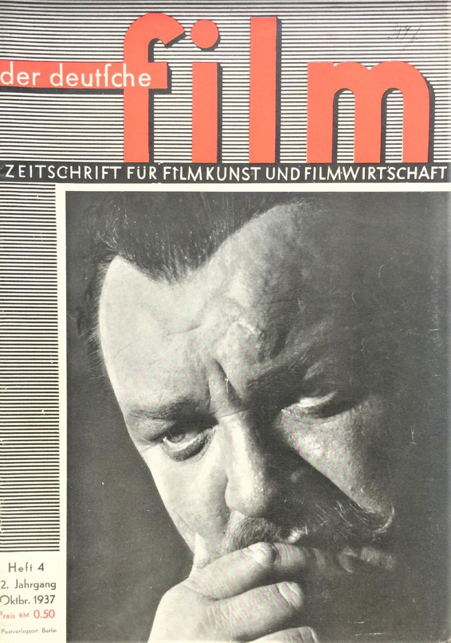 DEUTSCHE FILM | DER magazine side cover 4 October 1937