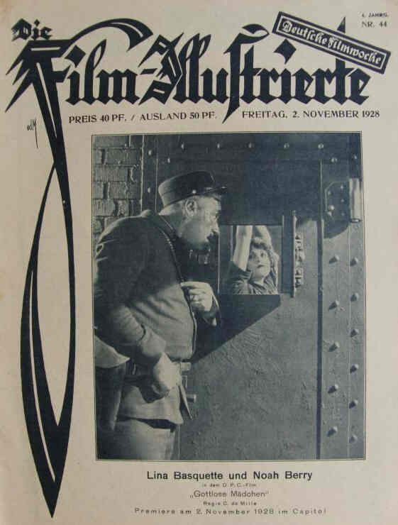FILM-ILLUSTRIERTE | DIE magazine side cover Issue 44 2 November 1928
