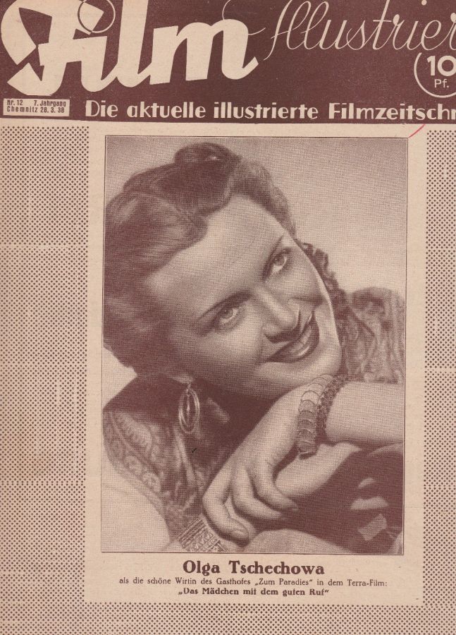 FILM ILLUSTRIERTE (1929-43) magazine side cover Issue 12 28 March 1938