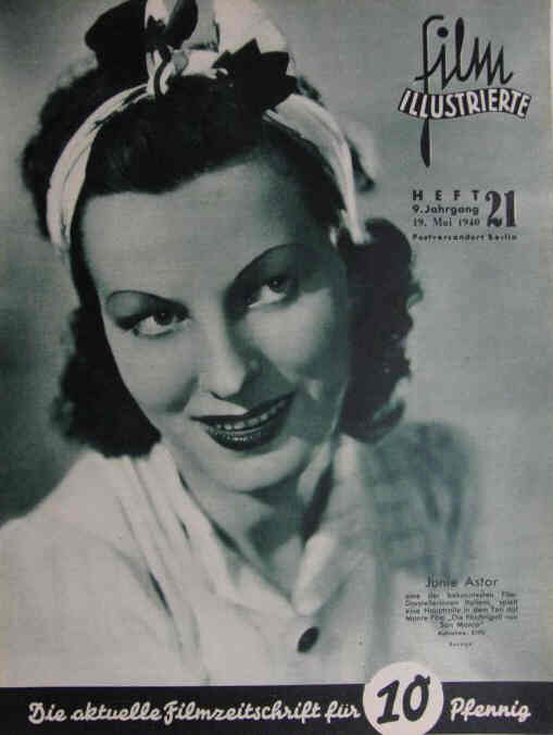 FILM ILLUSTRIERTE (1929-43) magazine side cover Issue 21 19 May 1940