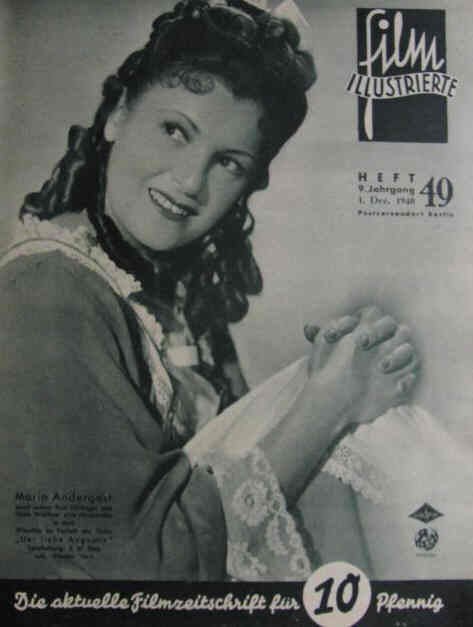 FILM ILLUSTRIERTE (1929-43) magazine side cover Issue 49 1 December 1940