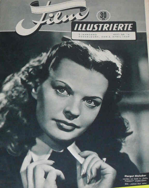 DEUTSCHE FILM ILLUSTRIERTE magazine side cover Issue 14 6 April 1949