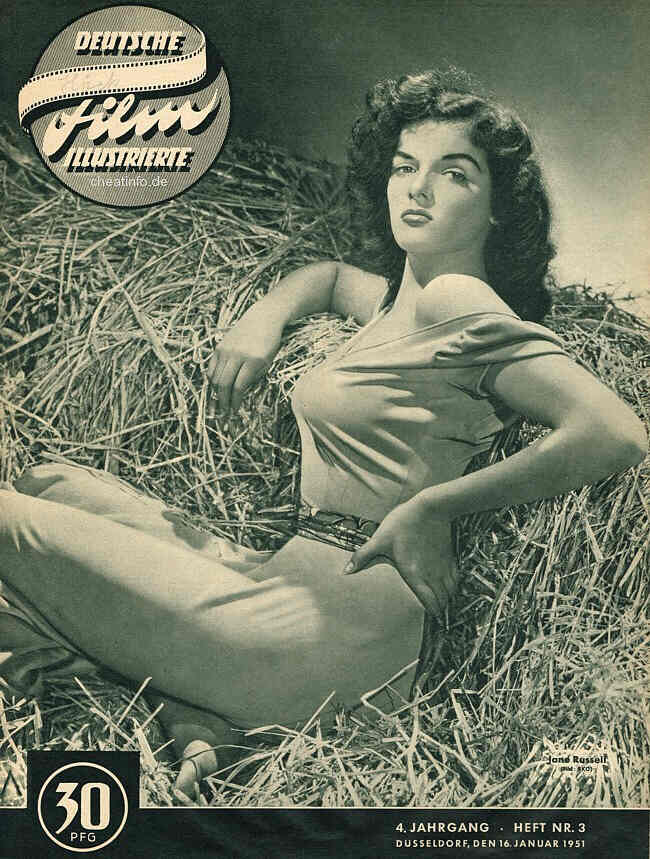 DEUTSCHE FILM ILLUSTRIERTE magazine side cover Issue 3 16 January 1951