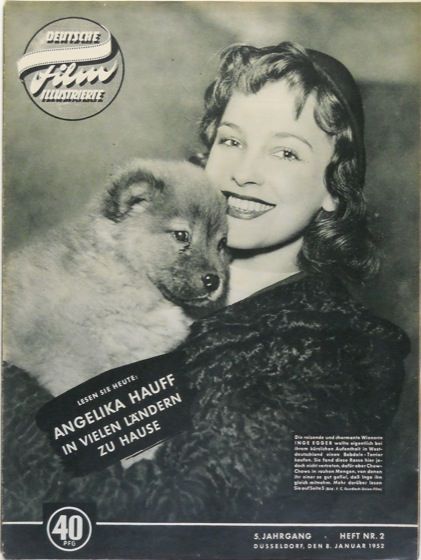 DEUTSCHE FILM ILLUSTRIERTE magazine side cover Issue 2 8 January 1952