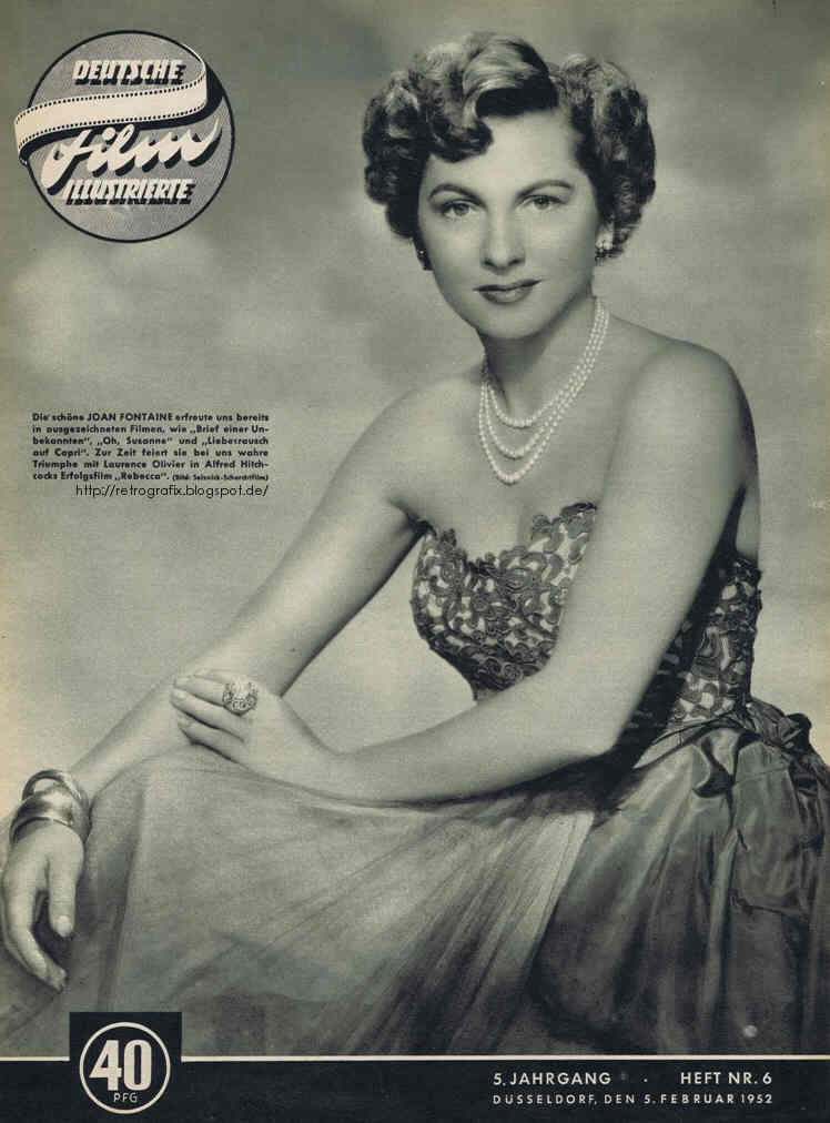 DEUTSCHE FILM ILLUSTRIERTE magazine side cover Issue 6 5 February 1952