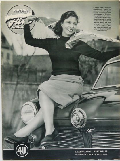 DEUTSCHE FILM ILLUSTRIERTE magazine side cover Issue 17 22 April 1952