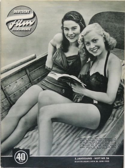 DEUTSCHE FILM ILLUSTRIERTE magazine side cover Issue 26 24 June 1952