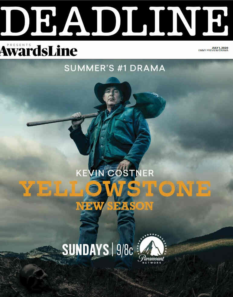 DEADLINE HOLLYWOOD magazine side cover 1 July 2020