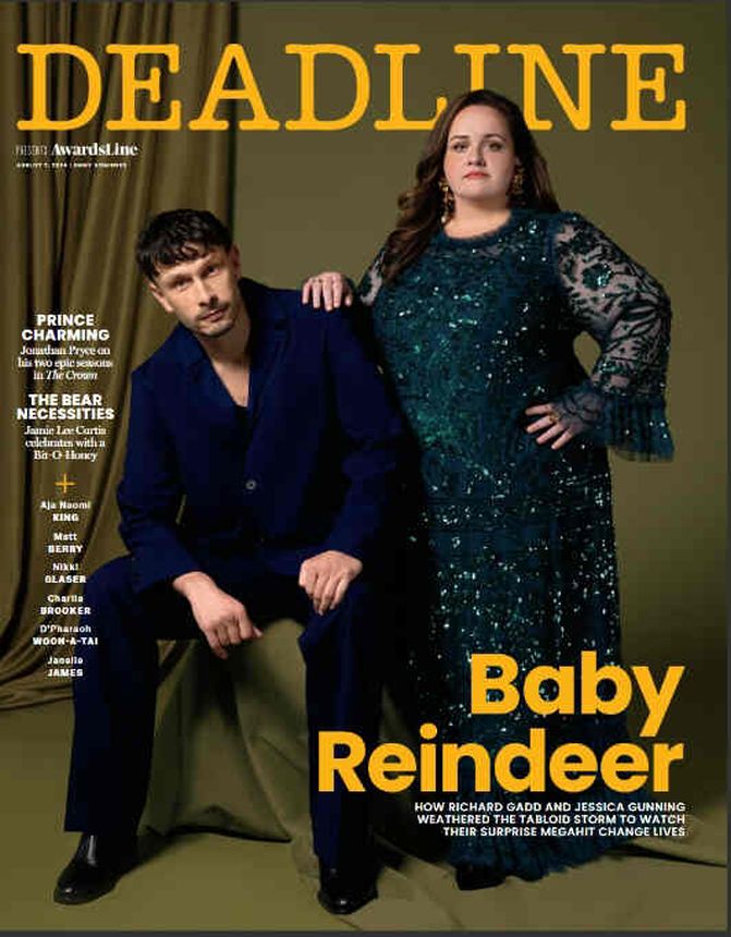DEADLINE HOLLYWOOD magazine side cover 7 August 2024