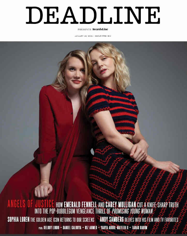 DEADLINE HOLLYWOOD magazine side cover 13 January 2021