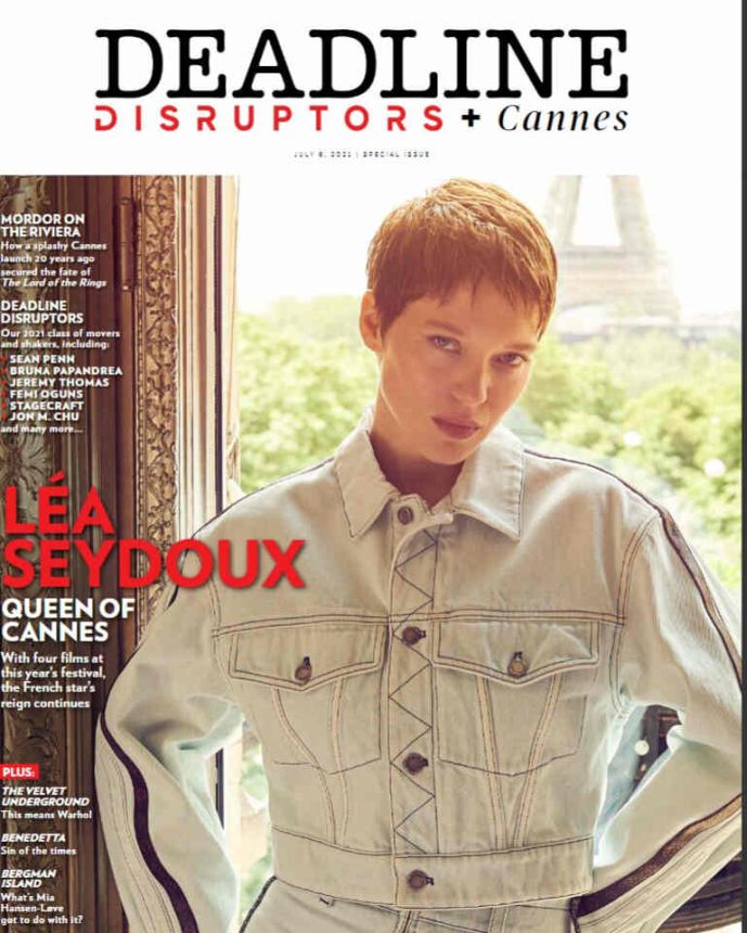 DEADLINE HOLLYWOOD magazine side cover 6 July 2021