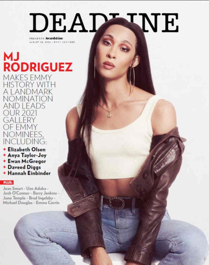 DEADLINE HOLLYWOOD magazine side cover 18 August 2021