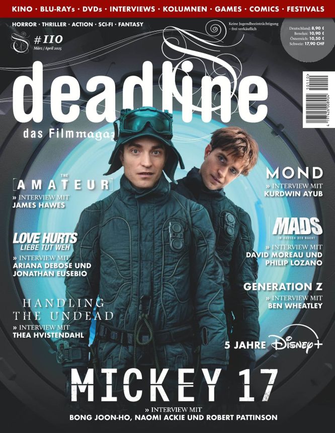 DEADLINE magazine side cover Issue 110  March/April 2025