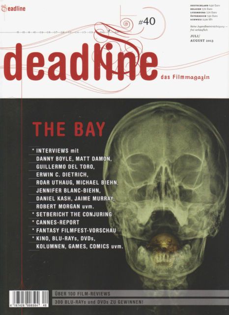 DEADLINE magazine side cover Issue 40 July-August 2013