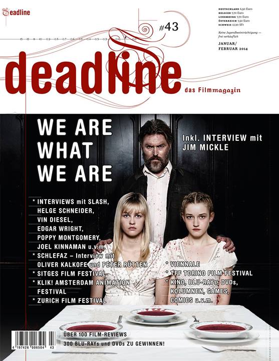 DEADLINE magazine side cover Issue 43 January/February 2014