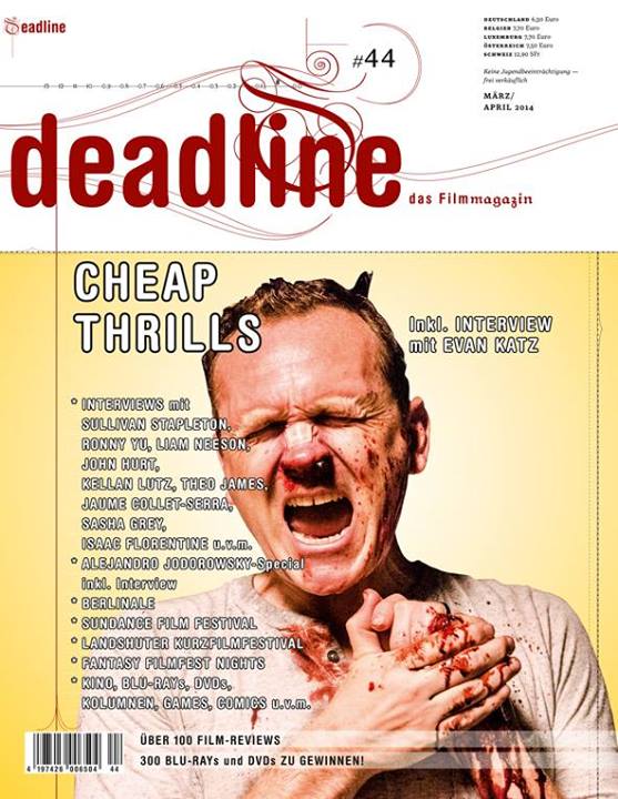DEADLINE magazine side cover Issue 44 March/April 2014