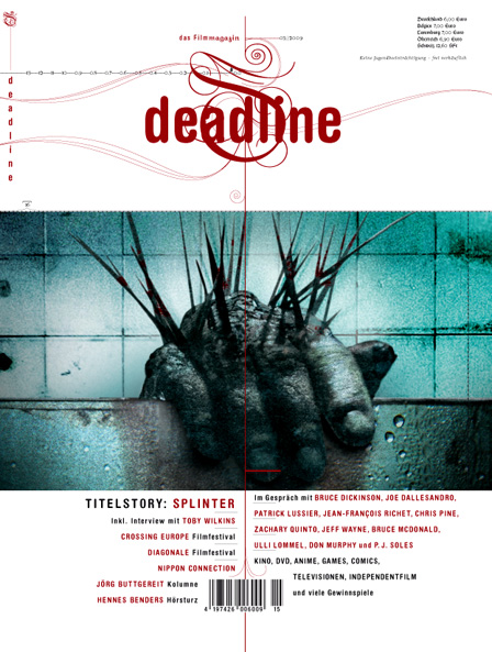 DEADLINE magazine side cover Issue 15 May/June 2009