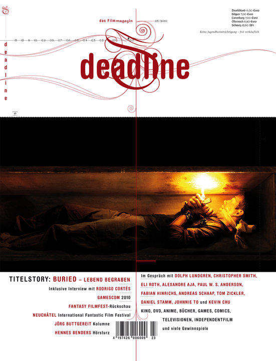 DEADLINE magazine side cover Issue 23 September/October 2010