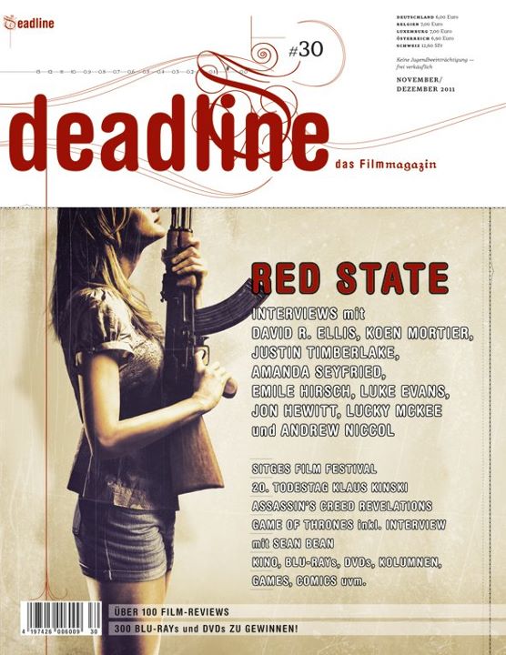 DEADLINE magazine side cover Issue 30 November/December 2011