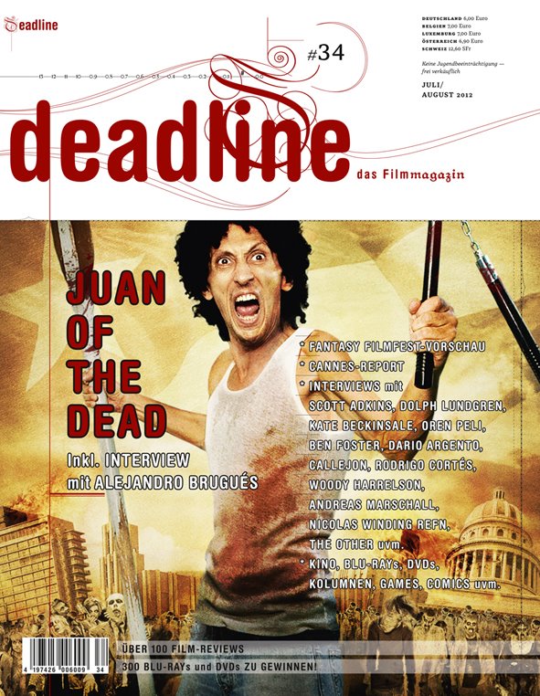 DEADLINE magazine side cover Issue 34 July/August 2012