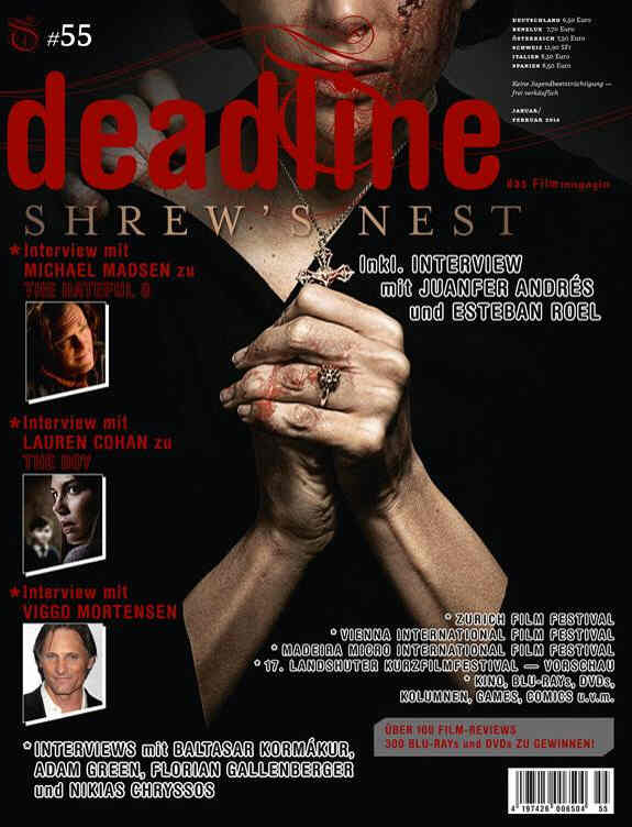 DEADLINE magazine side cover Issue 55 January/February 2016