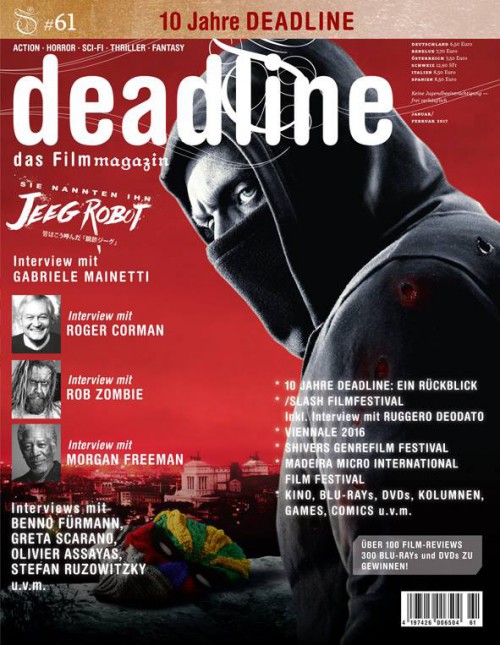 DEADLINE magazine side cover Issue 61 January/February 2017