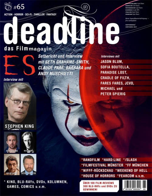 DEADLINE magazine side cover Issue 65  September/October 2017