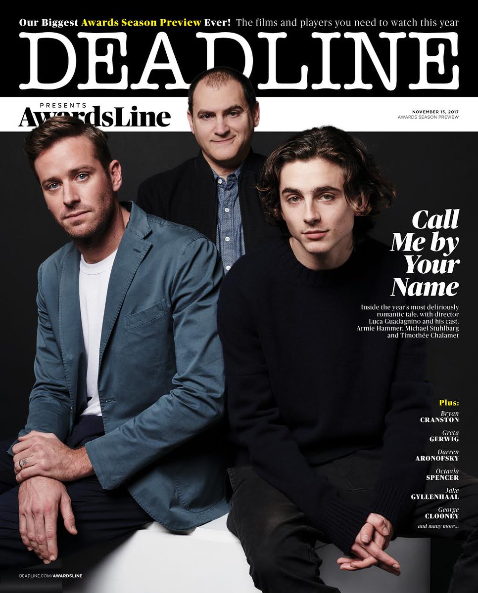 DEADLINE HOLLYWOOD magazine side cover 15 November 2017