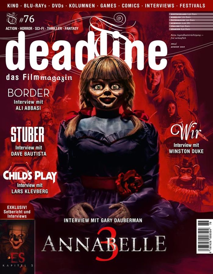 DEADLINE magazine side cover Issue 76  July/August 2019