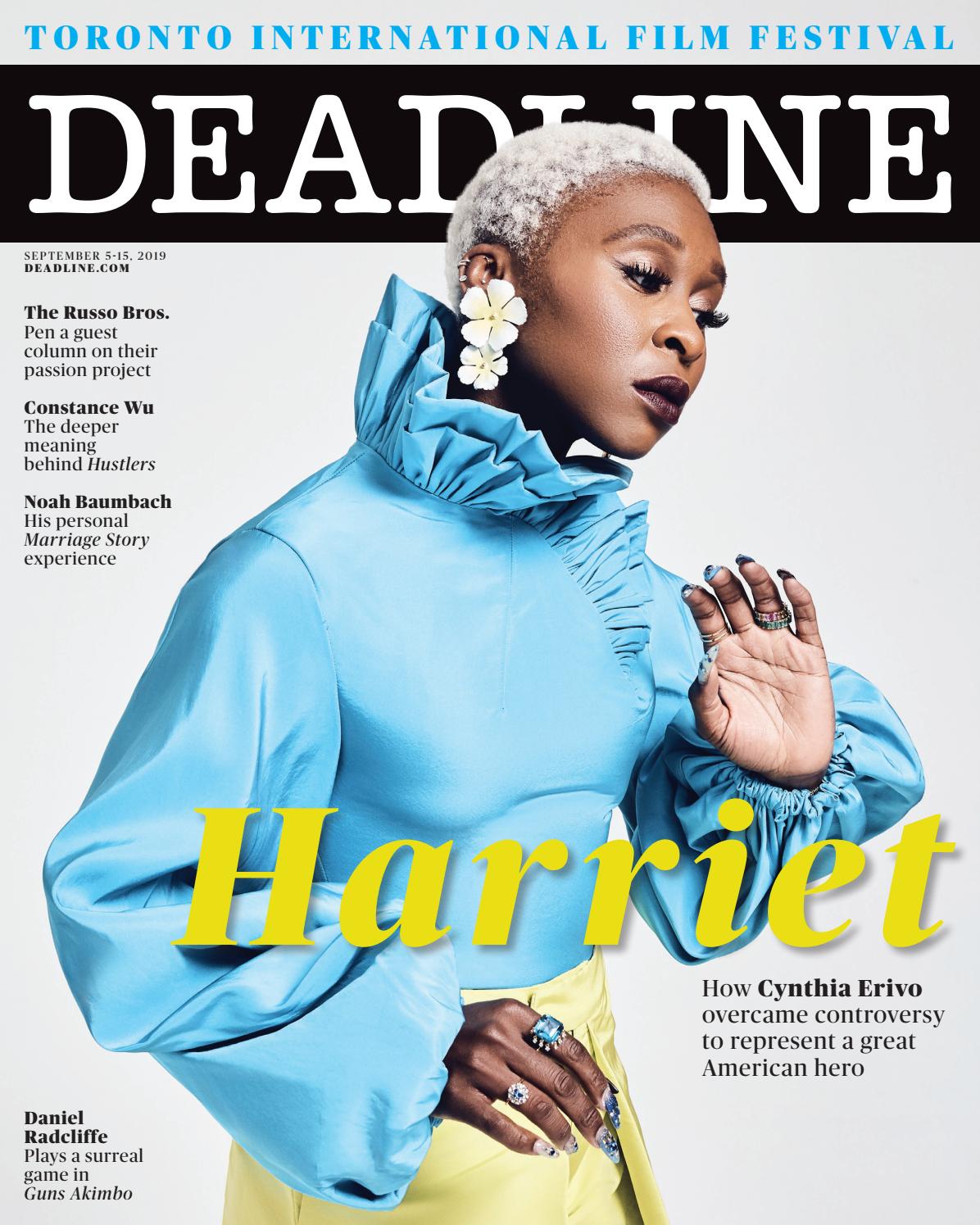 DEADLINE HOLLYWOOD magazine side cover 5 September 2019
