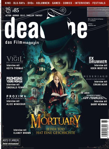 DEADLINE magazine side cover Issue 85  January/February 2021