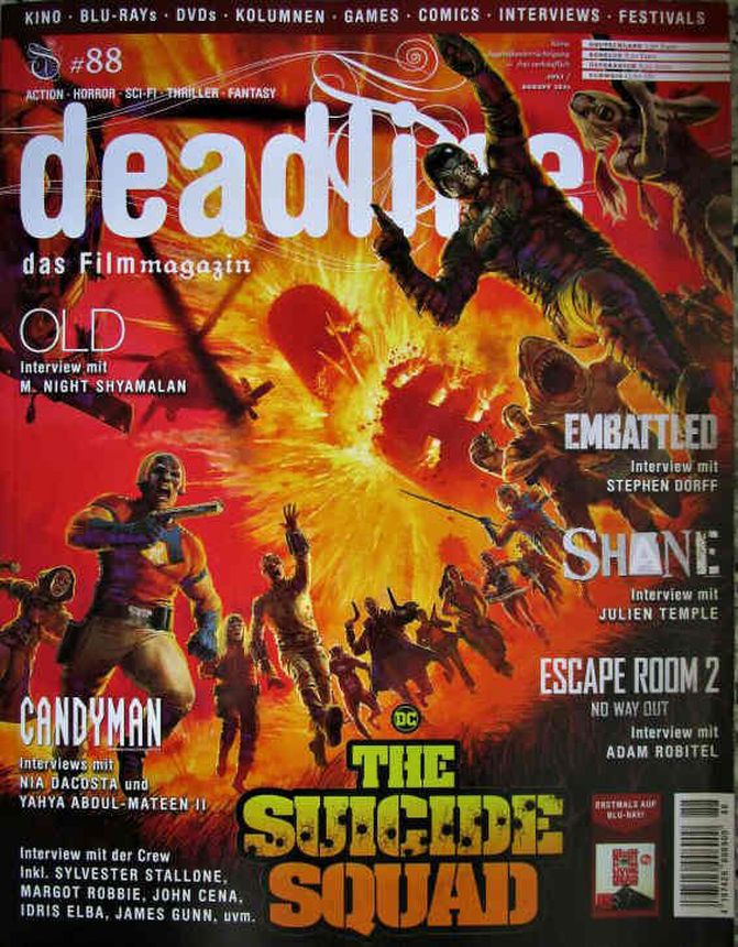DEADLINE magazine side cover Issue 88  July/August 2021