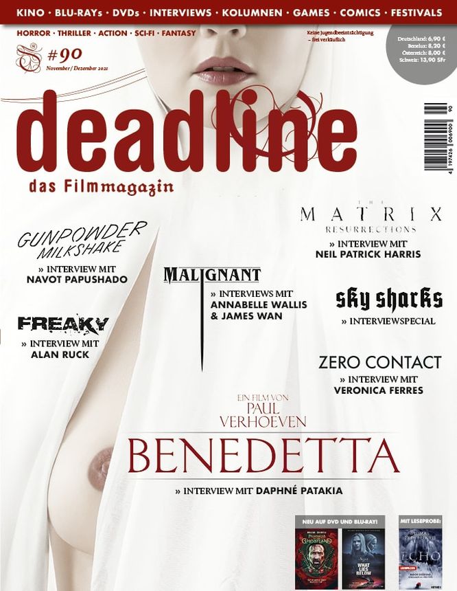 DEADLINE magazine side cover Issue 90  November/December 2021