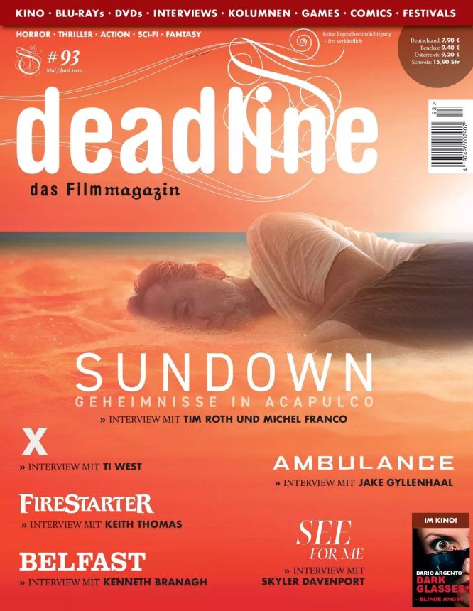 DEADLINE magazine side cover Issue 93  May/June 2022