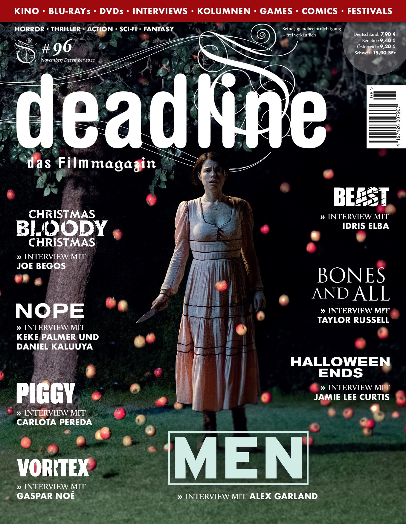 DEADLINE magazine side cover Issue 96  November/December 2022