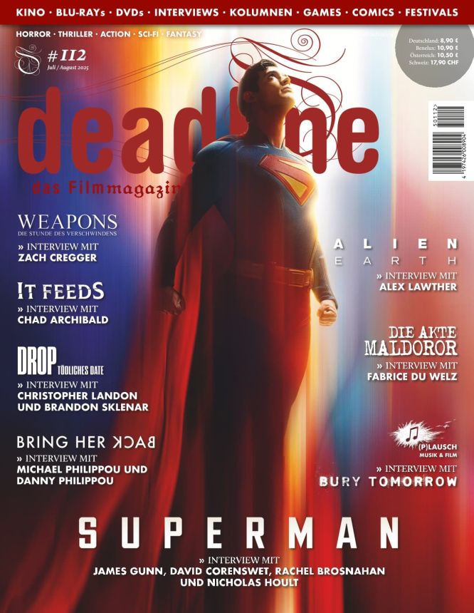 DEADLINE magazine side cover Issue 112  July/August 2025