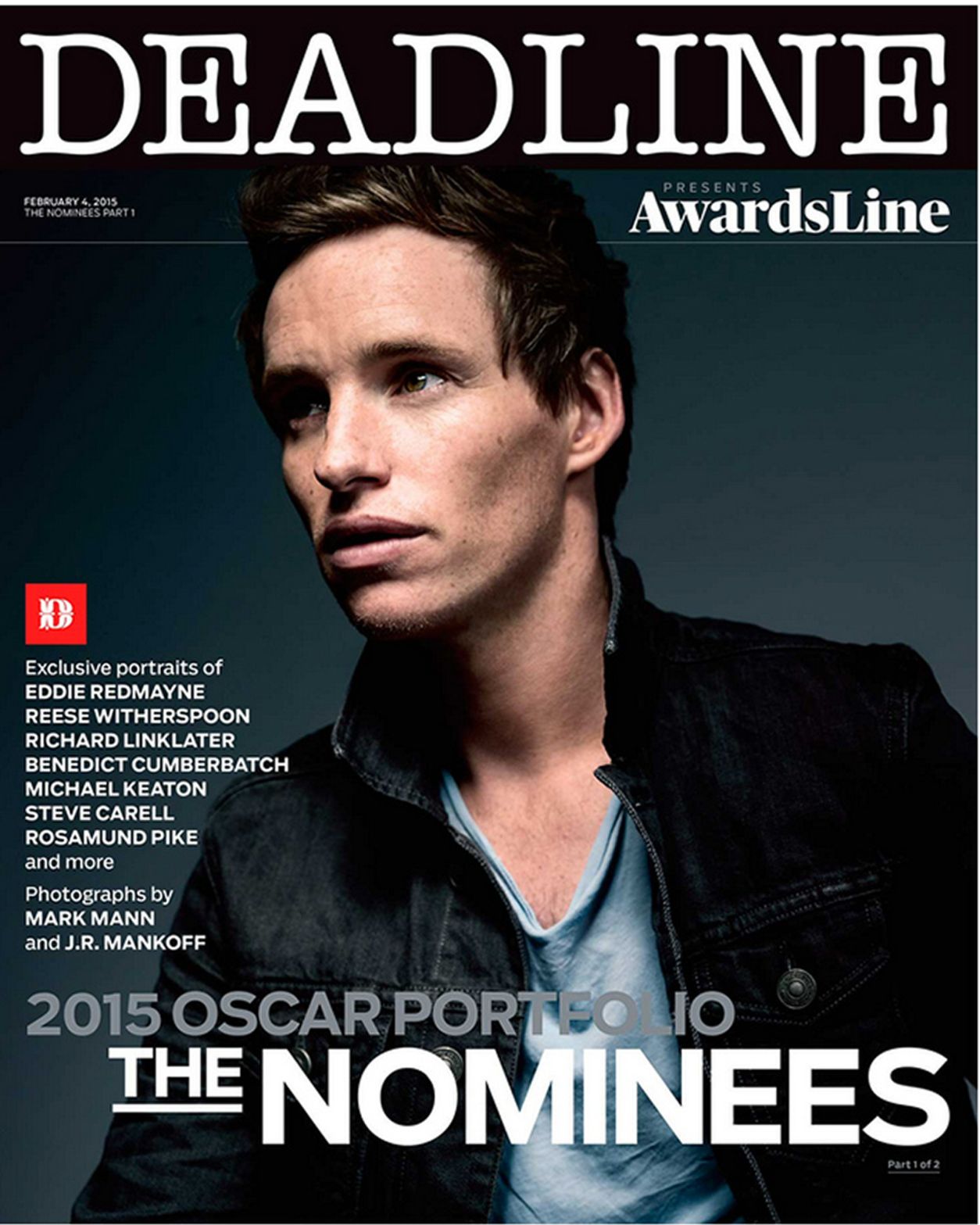 DEADLINE HOLLYWOOD magazine side cover 4 February 2015