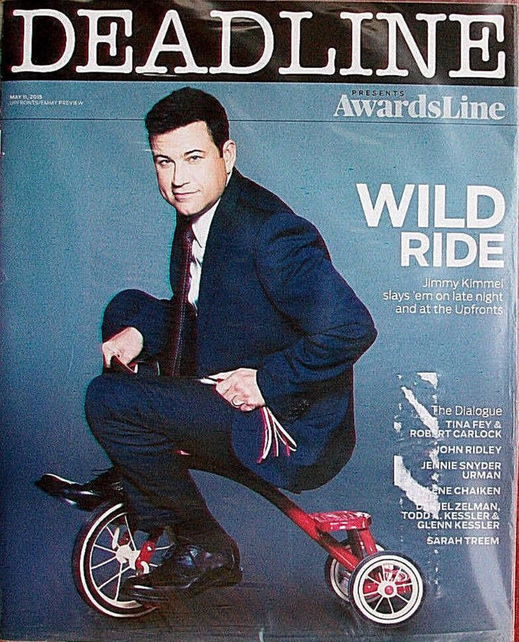 DEADLINE HOLLYWOOD magazine side cover 11 May 2015