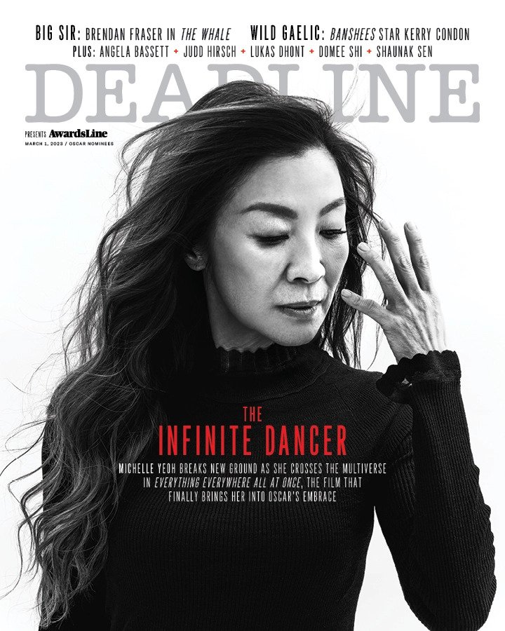 DEADLINE HOLLYWOOD magazine side cover 1 March 2023