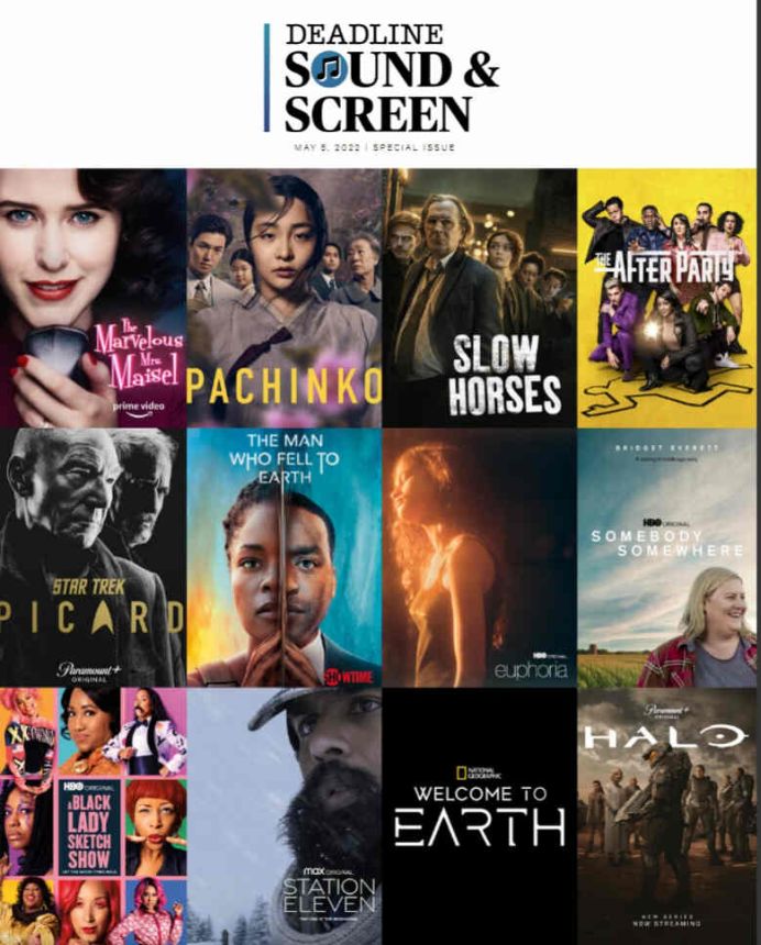 DEADLINE SOUND AND SCREEN magazine side cover 5 May 2022