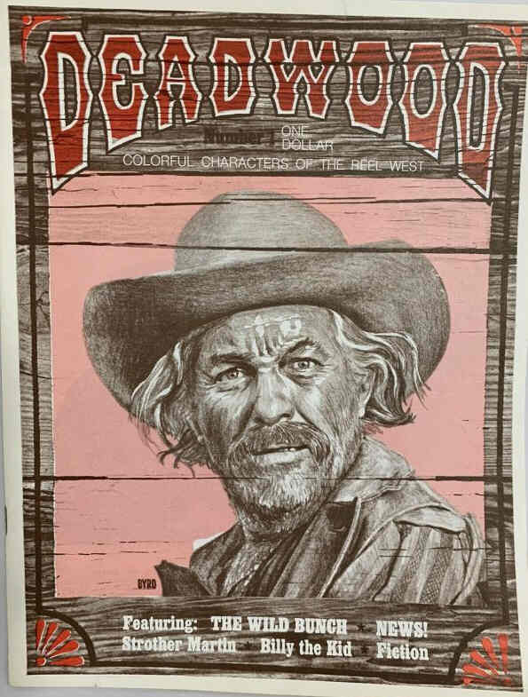 DEADWOOD WESTERN magazine side cover December 1970