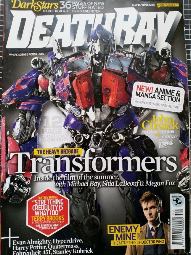 DEATH RAY magazine side cover Issue 4 September 2007