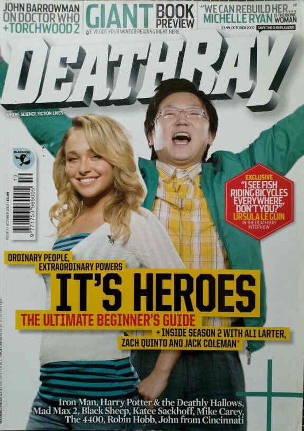 DEATH RAY magazine side cover Issue 5 October 2007