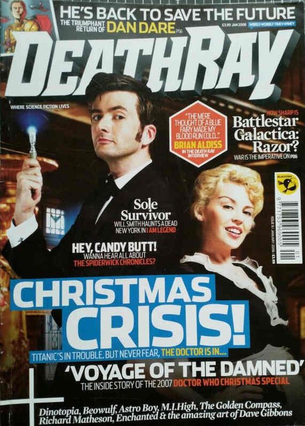 DEATH RAY magazine side cover Issue 9 January 2008