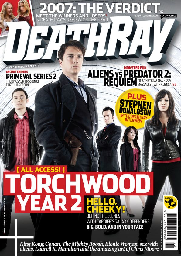 DEATH RAY magazine side cover Issue 10 February 2008